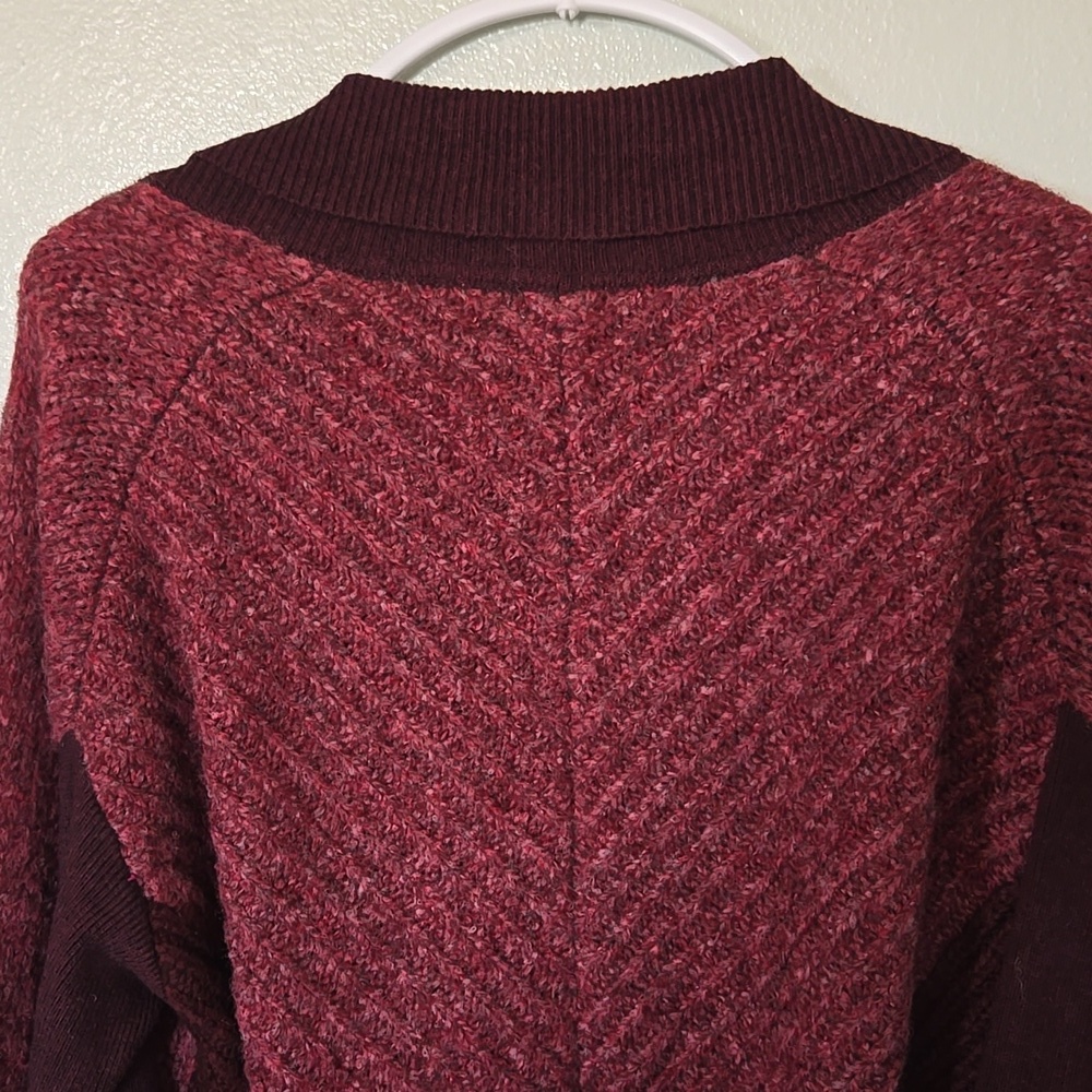 Smartwool | Maroon Moon Ridge Sweater Wrap Size Small - Picture 4 of 10
